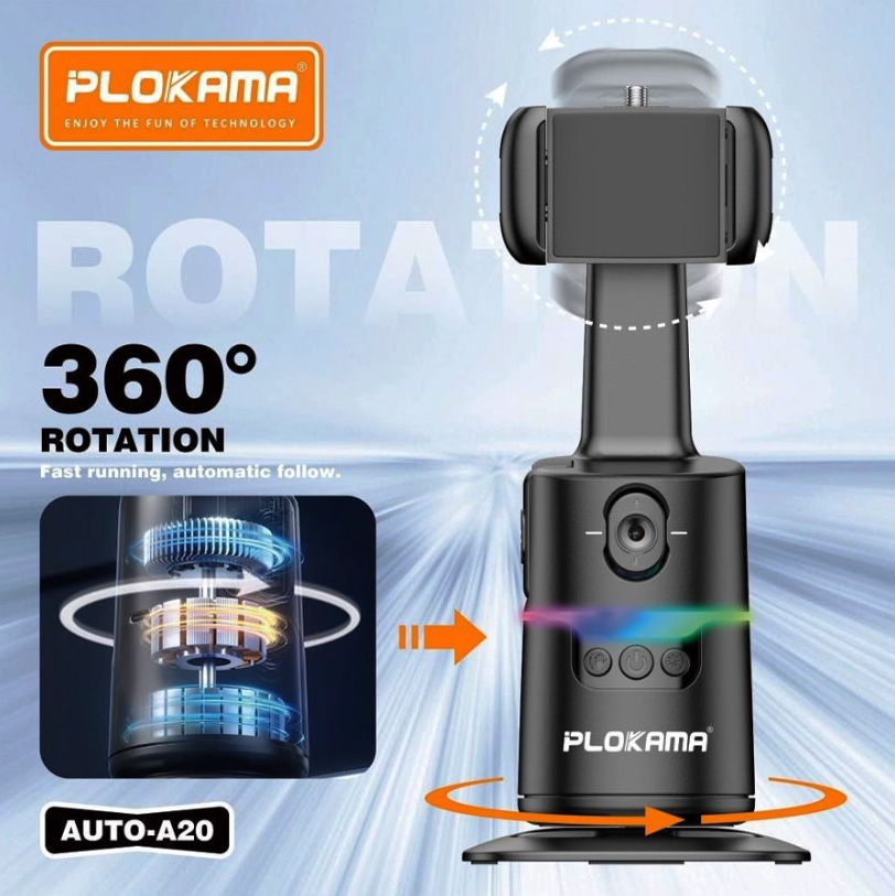 Plokama A20 360' Smart Shooting Gimbal With AI