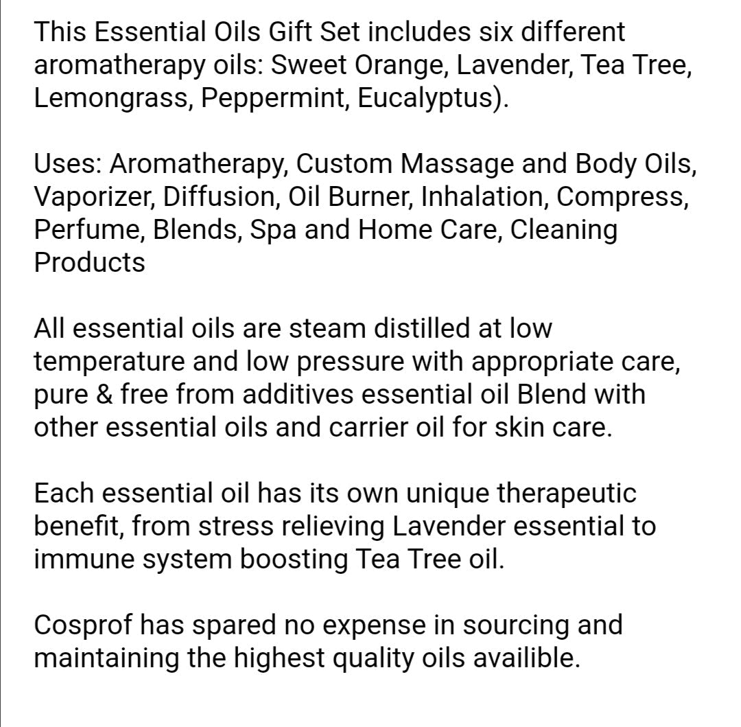 Aromatherapy Essential Oils (Sold Individually)