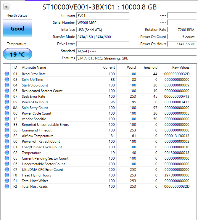 Seagate Skyhawk ST10000VE0001 10TB HDD