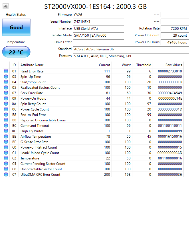 Seagate SV35.6 ST2000VX000 2000GB / 2TB SATA Hard Drive (Test Results In Images) (5)