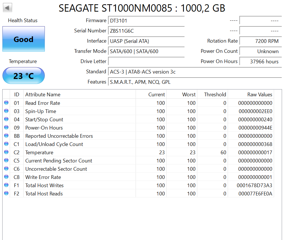 Dell Enterprise Capacity 1.0TB Hard Drive (4) Test Results In Images