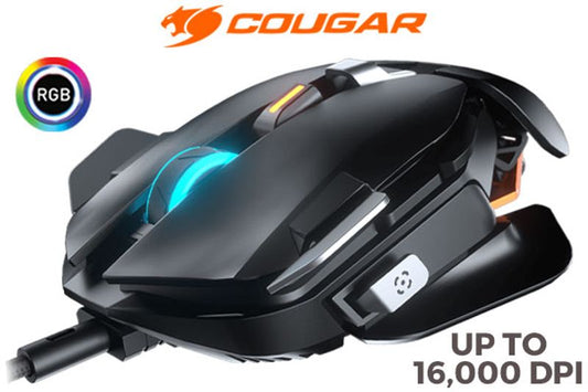 Cougar DUALBLADER Fully Customizable 16000 DPI Optical Gaming Mouse / New Open Box Unit. Fully Tested