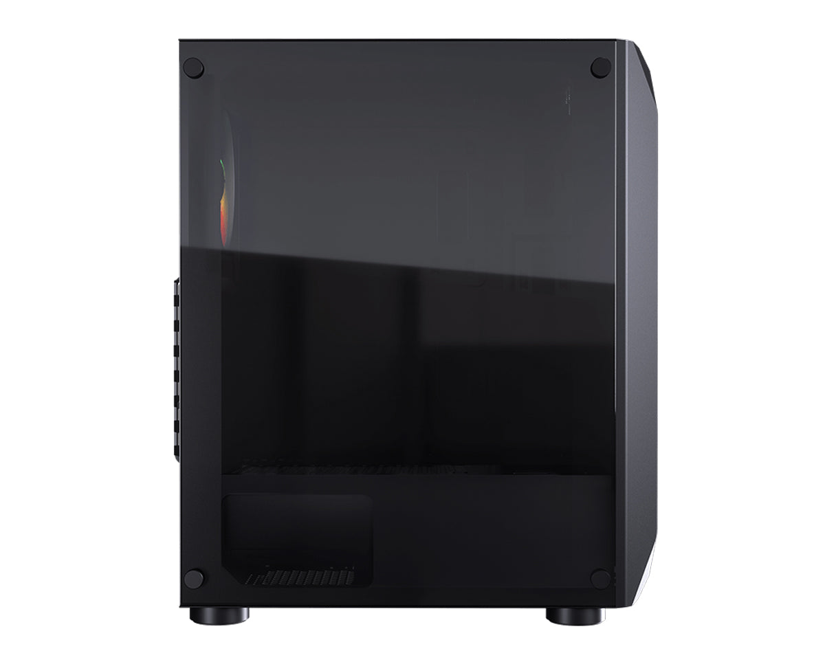 Cougar MX410 ARGB Mid-Tower Gaming Case / Tempered Glass Left Side Panel / Supports 120mm Fans / Supports up to 240mm Cooler Water Cooling Radiator