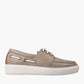 Hi-Tec Mink & White Brooklyn Boat Shoes - UK6