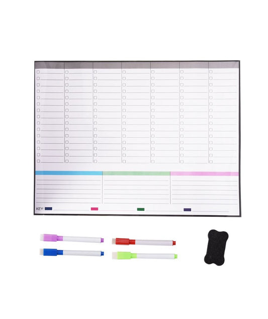 Maisonware Magnetic Weekly Planner Fridge Whiteboard