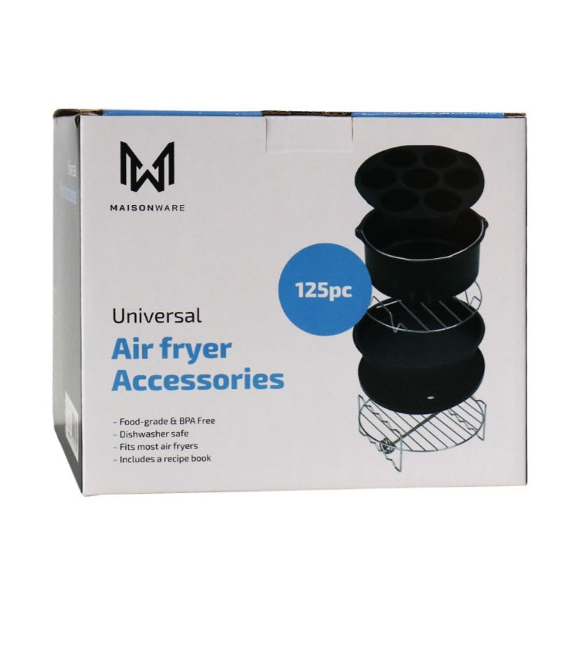 Maisonware Universal Air Fryer Accessories Set – 125 pieces