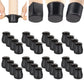 Maisonware Black Silicone Chair Tip Floor Protectors – 32 Pieces