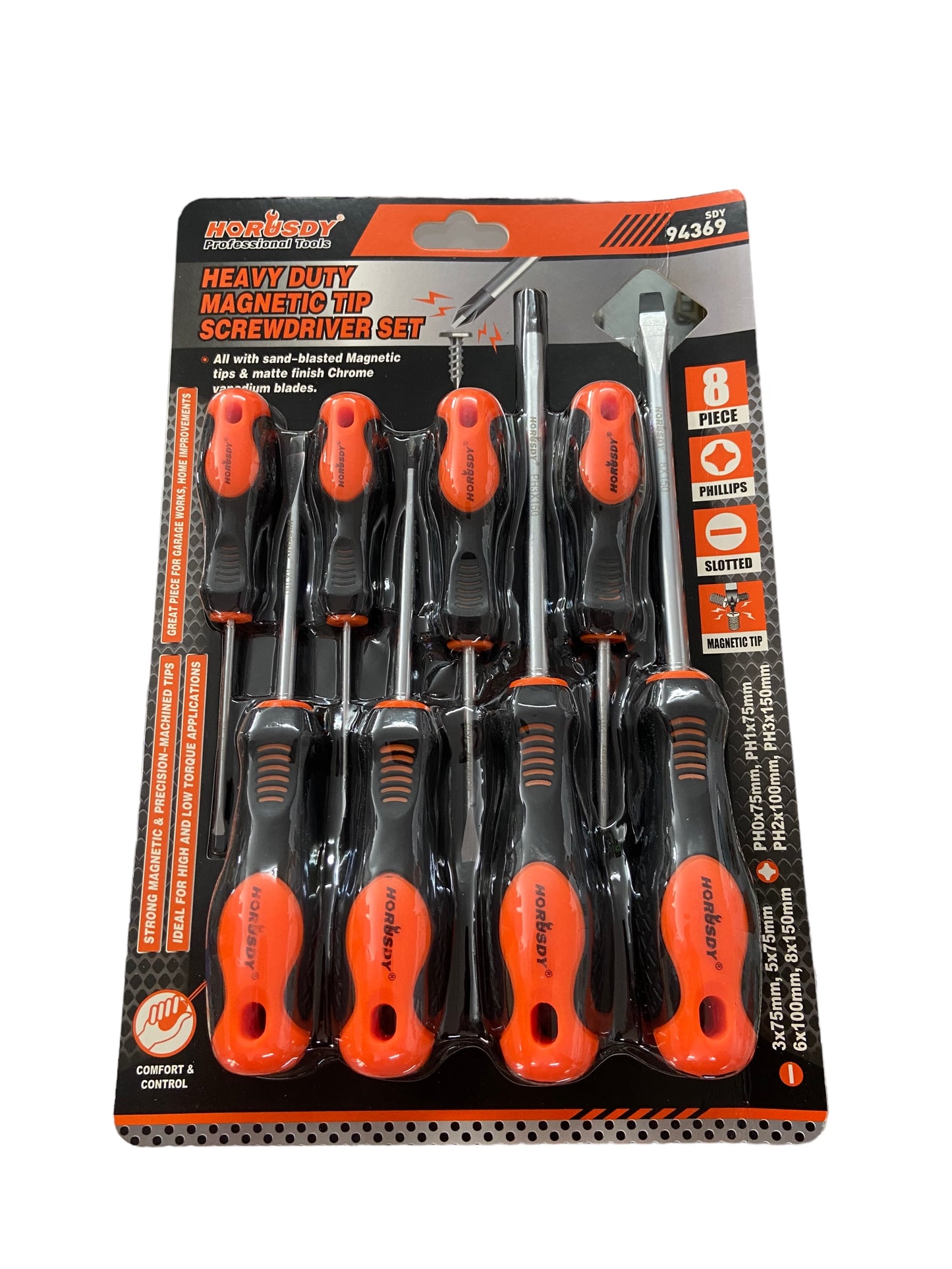 8 Piece Screwdriver Set