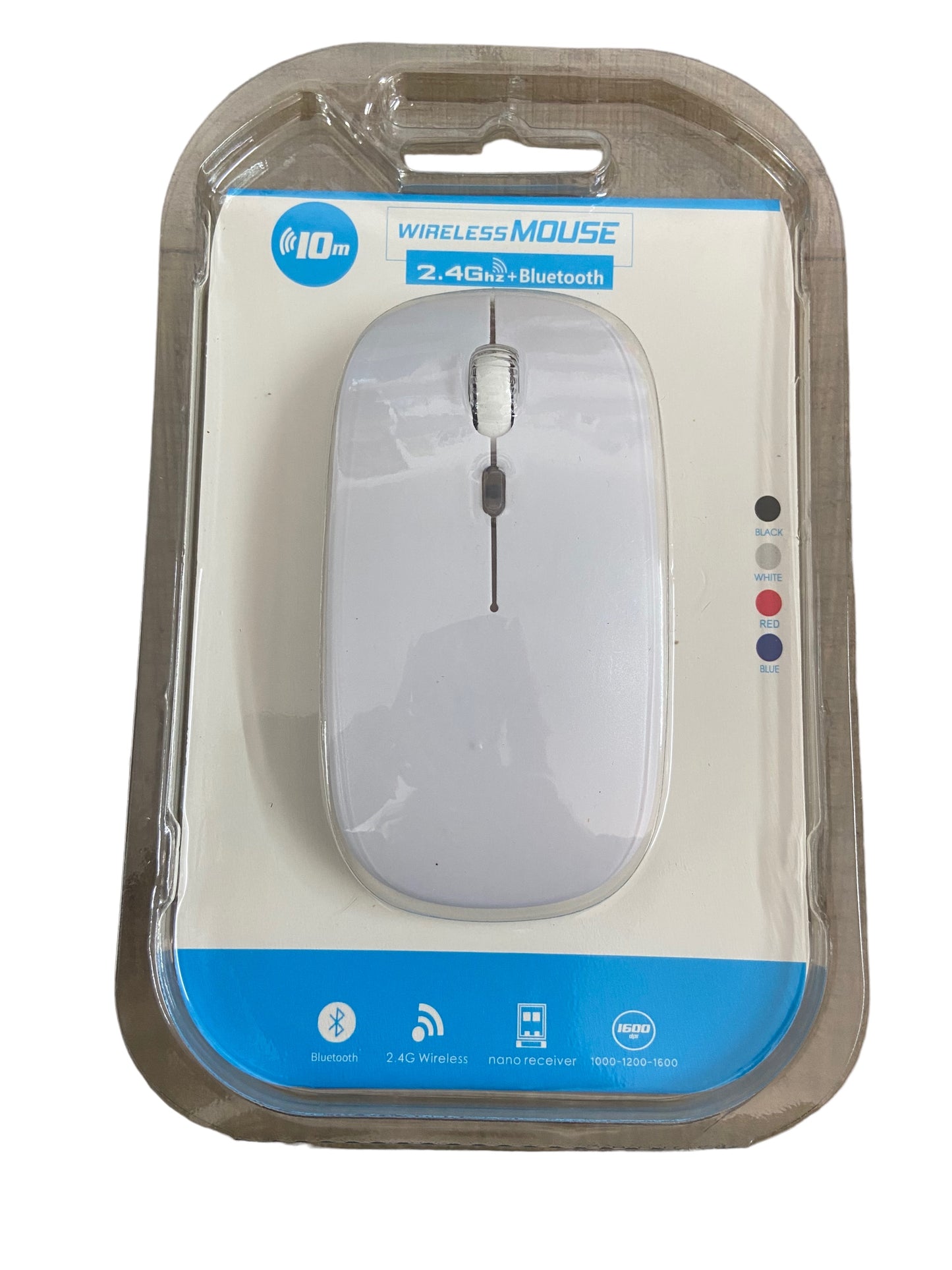 2.4Ghz Wireless Bluetooth Mouse - White