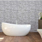 Maisonware Stick On 3D PVC Wallpaper - 0.45mx10m (Grey Brick)
