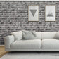 Maisonware Stick On 3D PVC Wallpaper - 0.45mx10m (Grey Brick)