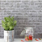Maisonware Stick On 3D PVC Wallpaper - 0.45mx10m (Grey Brick)