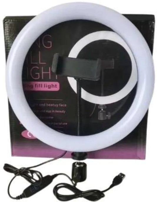 Fill N24-11-1 3-Colour Ring Light 10* LED Ring Light  (White, Pack of 1)