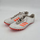 Adidas Unisex Track and Field Spikes - White/Orange UK 10