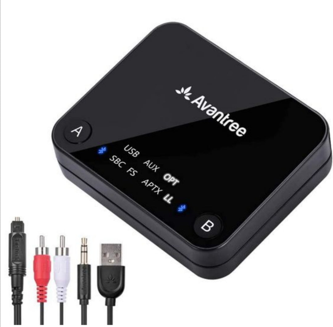 Avantree Audikast Plus- Émetteur Audio Bluetooth 5.3 pour TV avec Avantree Audikast Plus- Émetteur Audio Bluetooth 5.3 pour TV avec