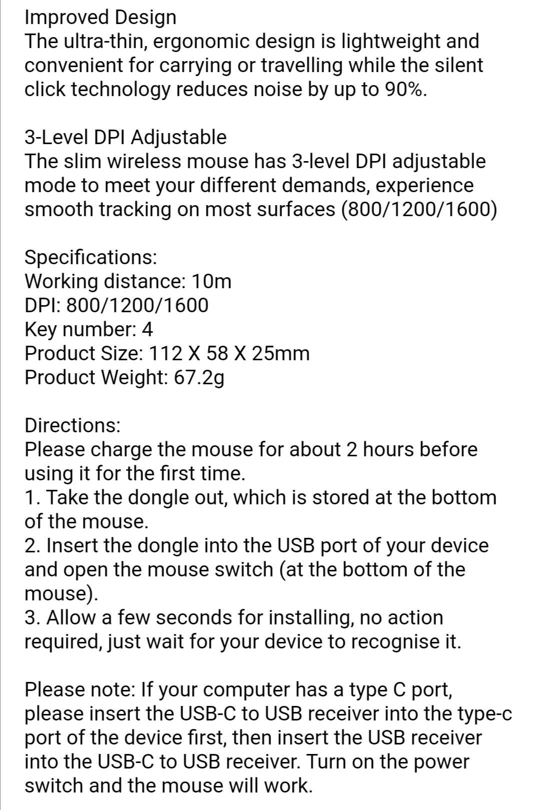 Ntech Wireless Mouse