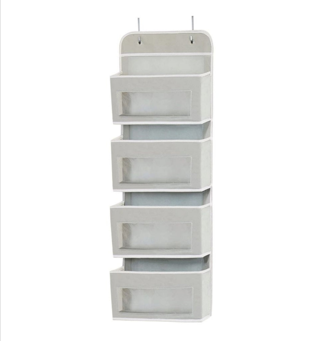 Hanging Organizer With 4 Clear Pockets