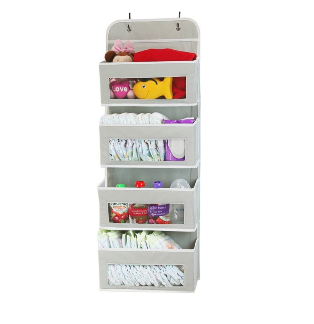 Hanging Organizer With 4 Clear Pockets