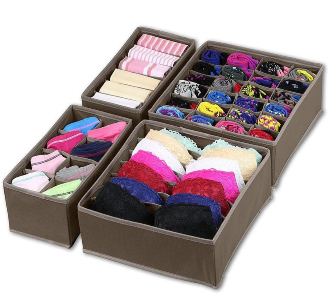 Underwear Drawer Organizer (Set of 4)