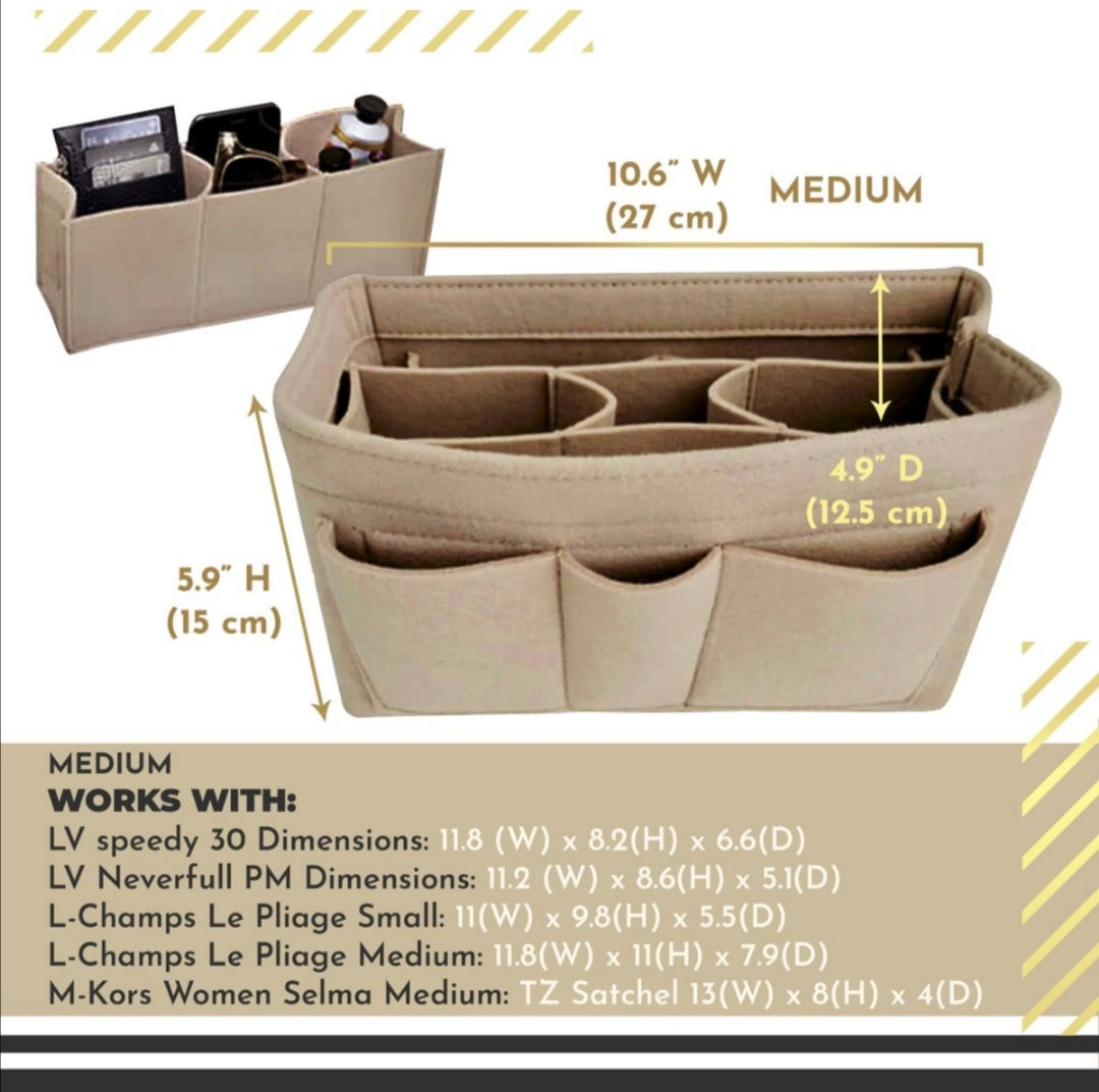 Handbag Organizer Beige