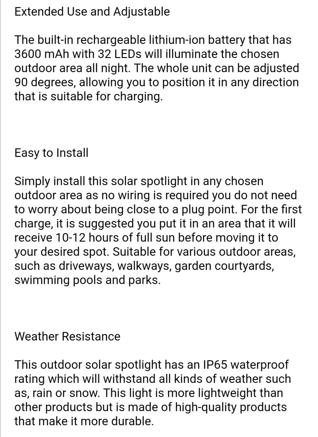 Solar 32 LED Outdoor Garden Spot Lights