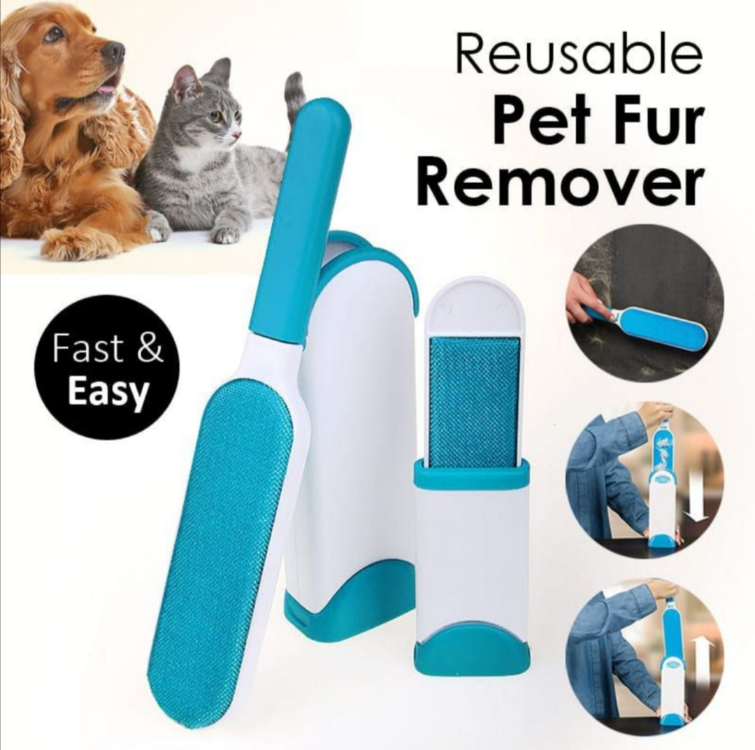 Pet Hair Remover With Self Cleaning Base