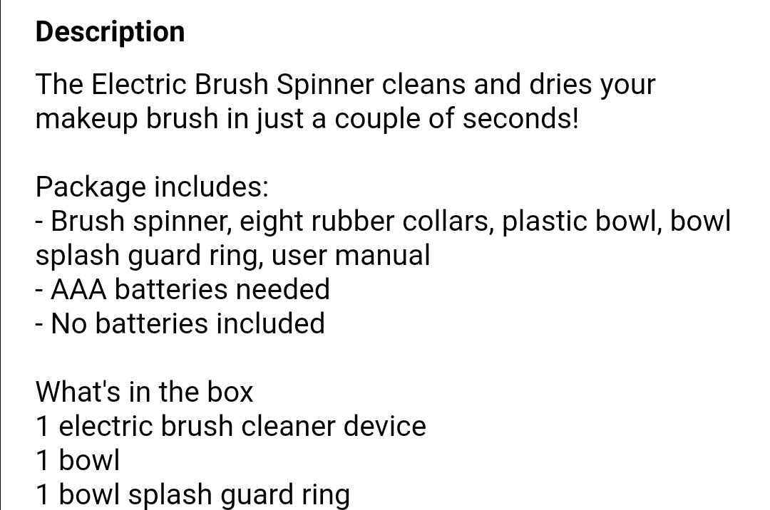 Electric Makeup Brush Cleaner And Dryer