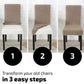 Fabric Chair Covers (Set Of 6)