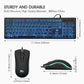 Colourful Backlit Keyboard With Mouse