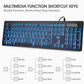 Colourful Backlit Keyboard With Mouse