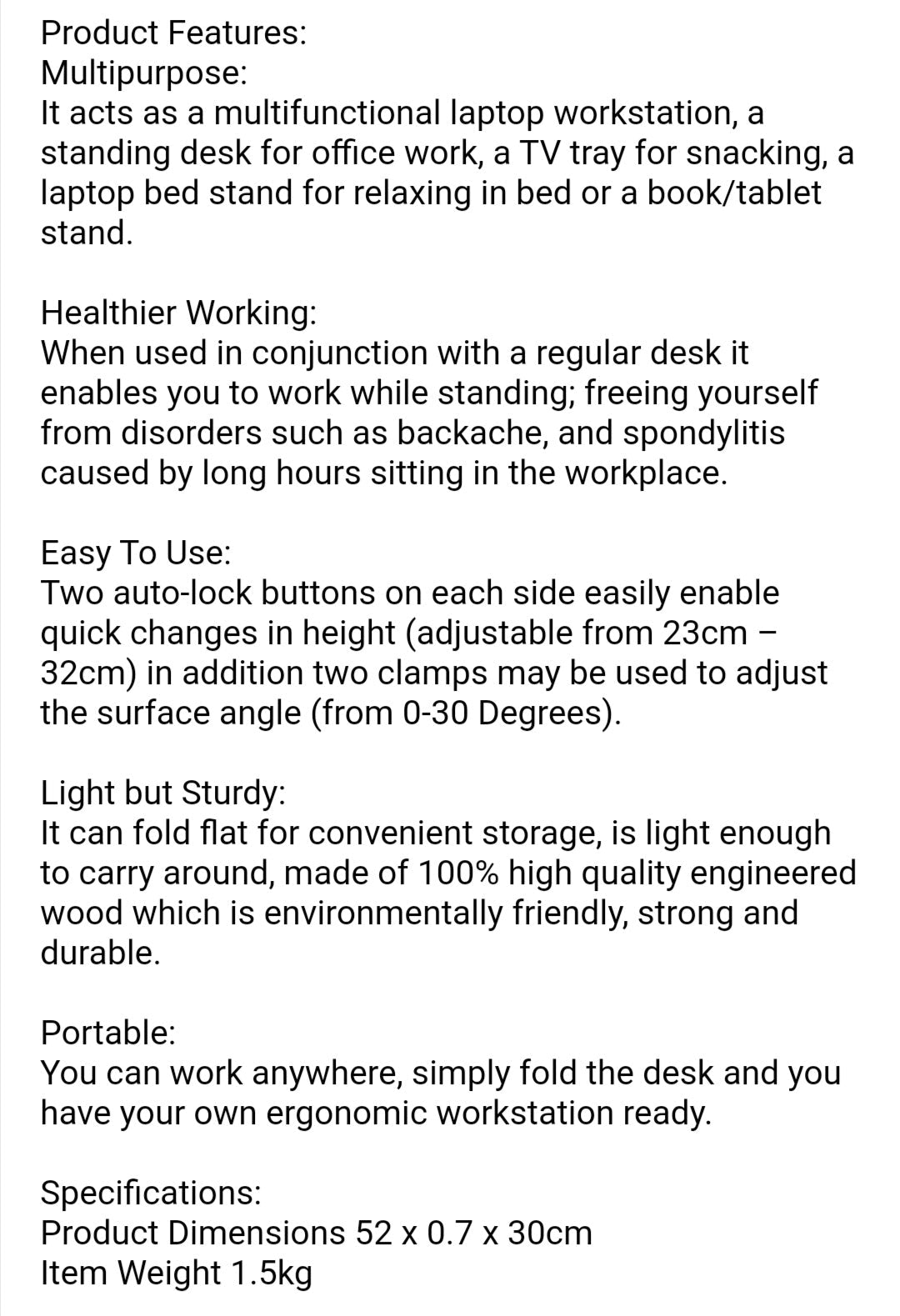 Adjustable Laptop Stand With Cooling Fans
