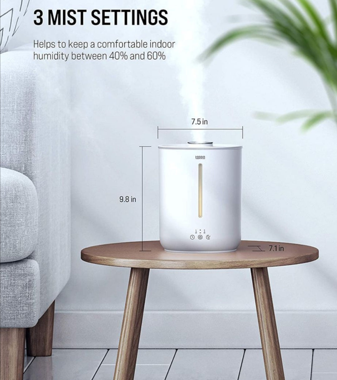 2.8L Cold Mist Humidifier