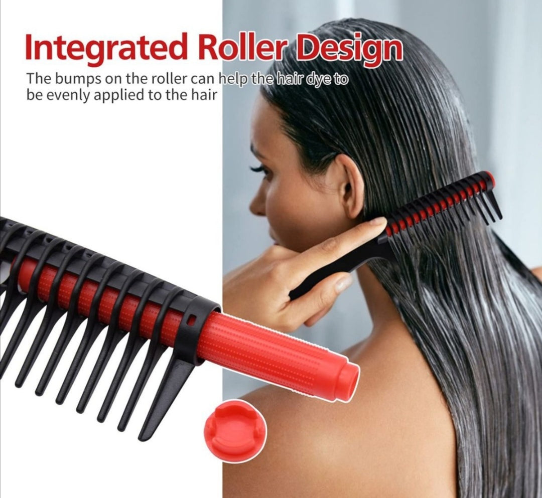 Hair Dye Comb With Integrated Removable Roller (Set Of 3)