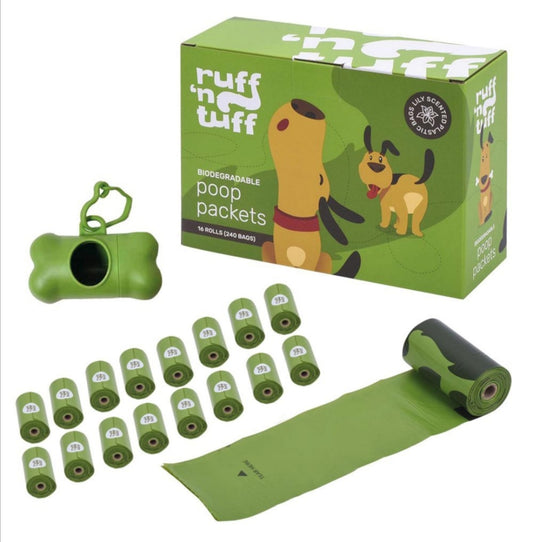 Biodegradable Dog Poop Bags Woth Dispenser