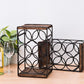 Rustic Wood Countertop Wine Rack For 6 Bottles