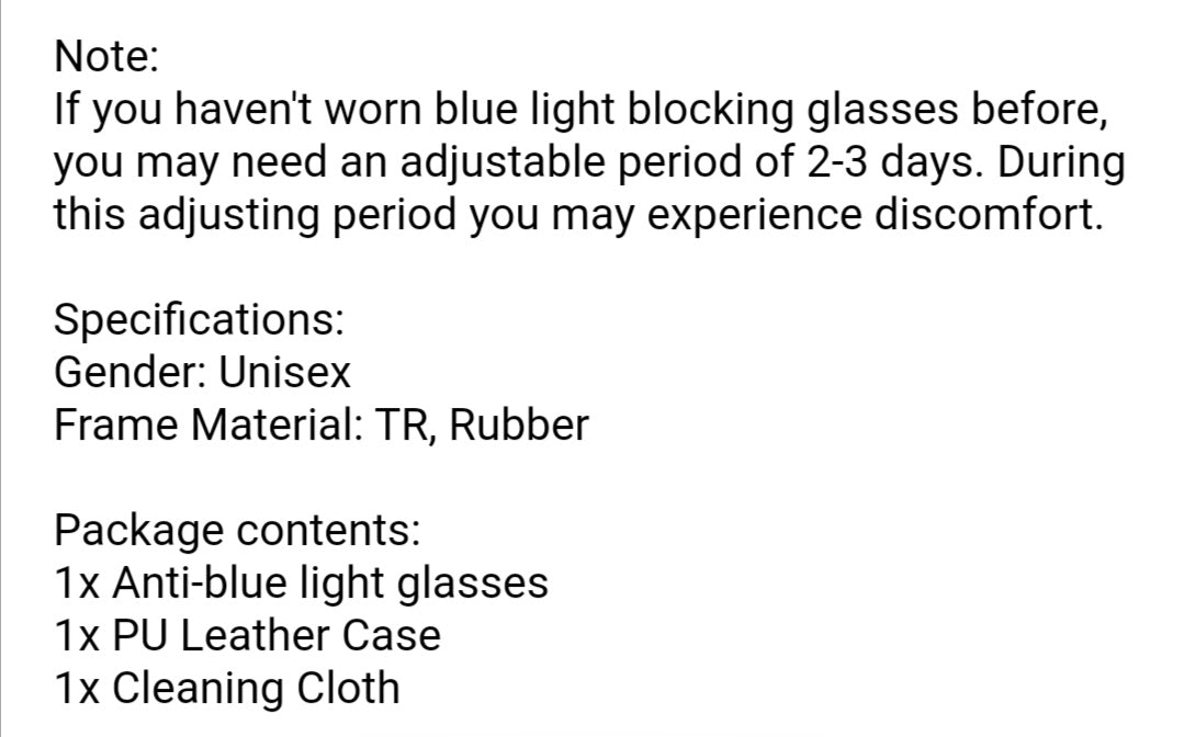 Blue Light Glasses