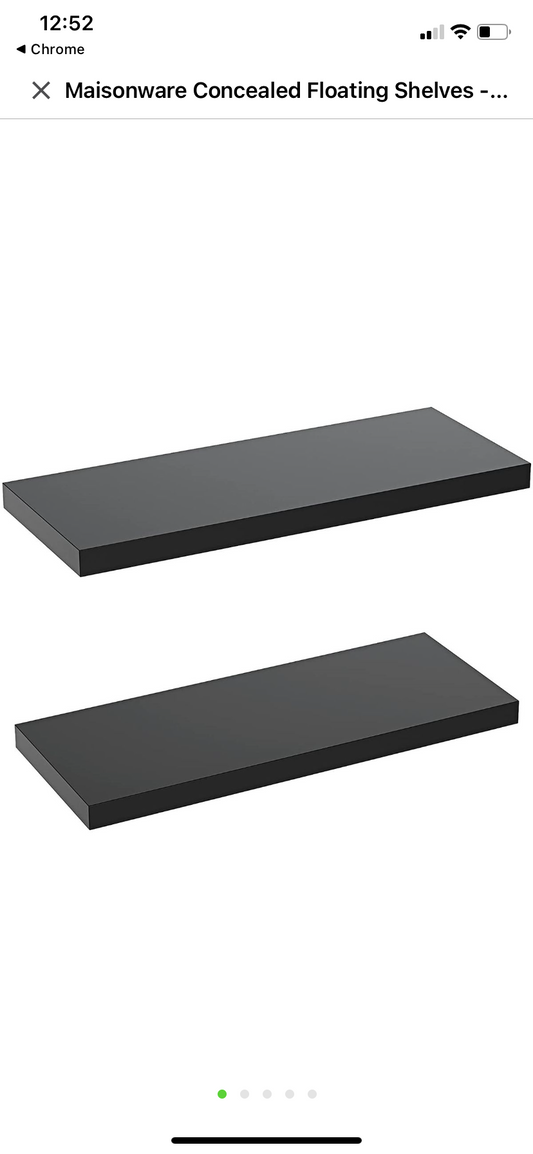 Maisonware Concealed Floating Shelves - Set of 2