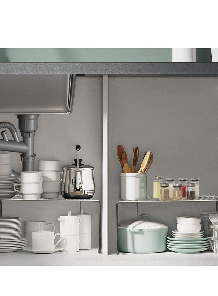 Expandable Kitchen Storage Organizer - White