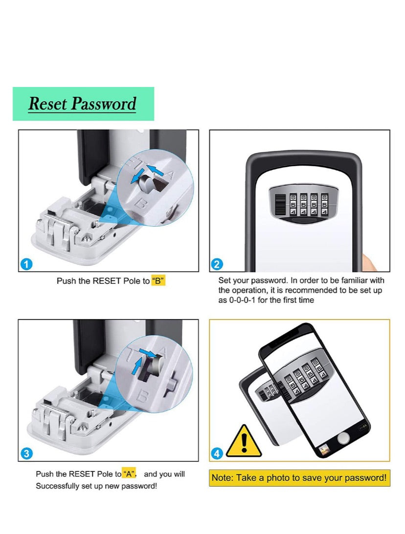 Lockbuddy Mounted Combination Key Lock Box