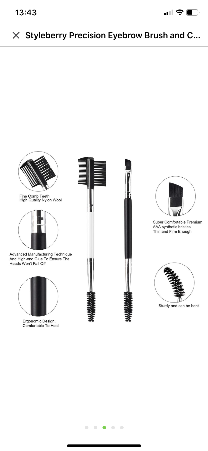 Styleberry Precision Eyebrow Brush and Combo Set