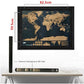 Large World Scratch Off Travel Map Poster