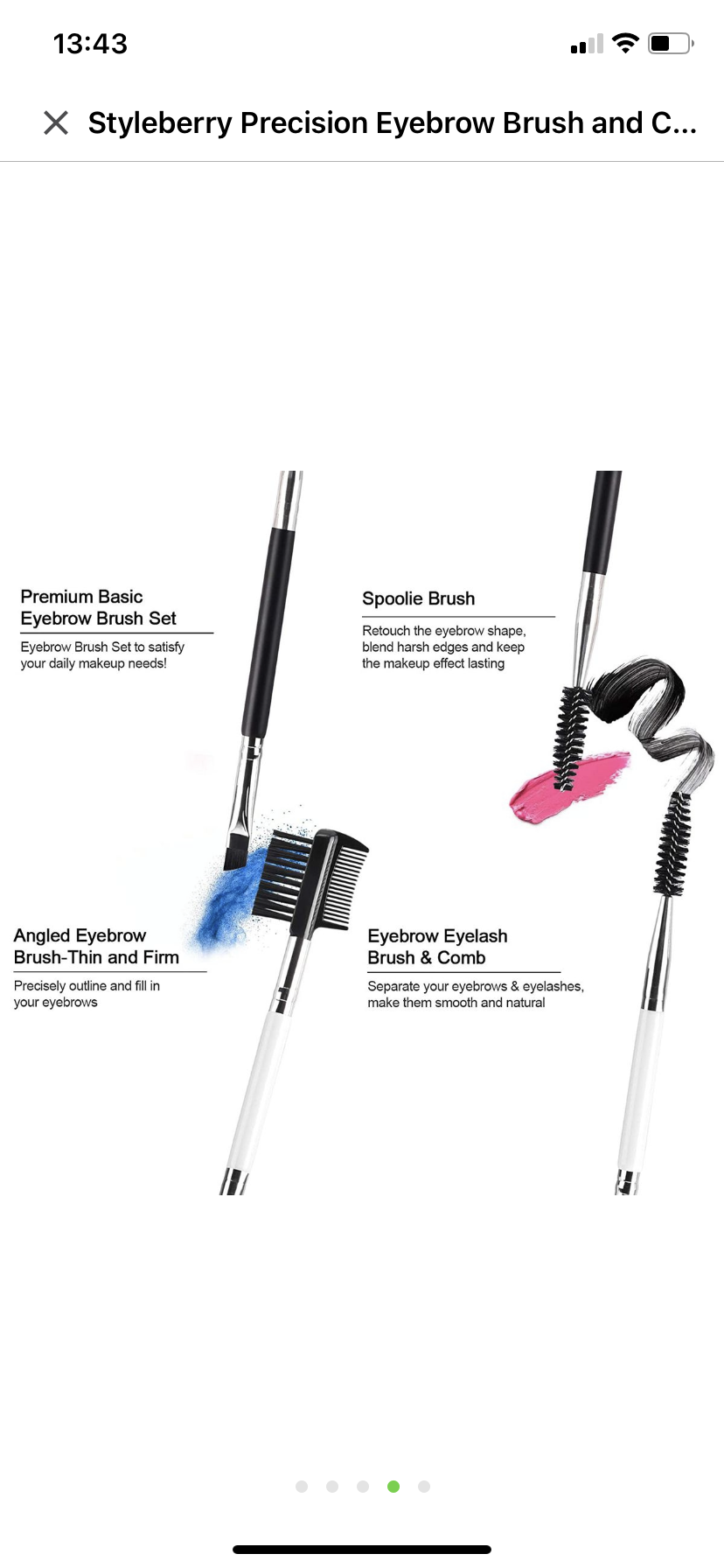 Styleberry Precision Eyebrow Brush and Combo Set