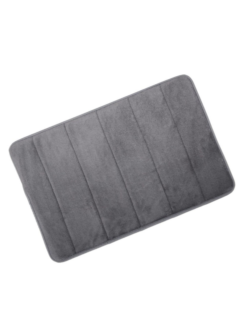 Maisonware Microfibre Memory Foam Bathmat - Grey