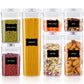 Maisonware 7 Airtight Pantry Food Storage Containers with Easy Lock Lids