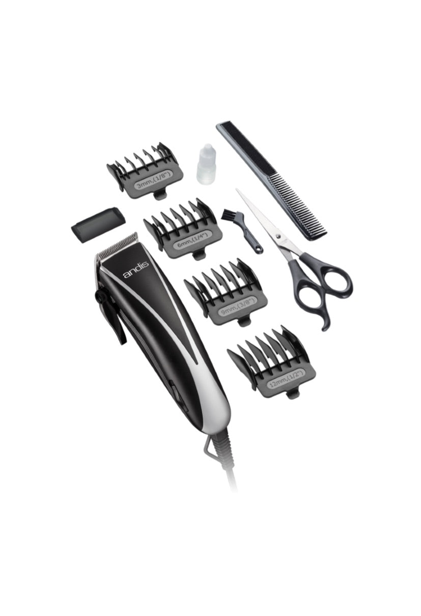 Andis Ultra Clip Adjustable blade 10 Piece Home Haircut Kit