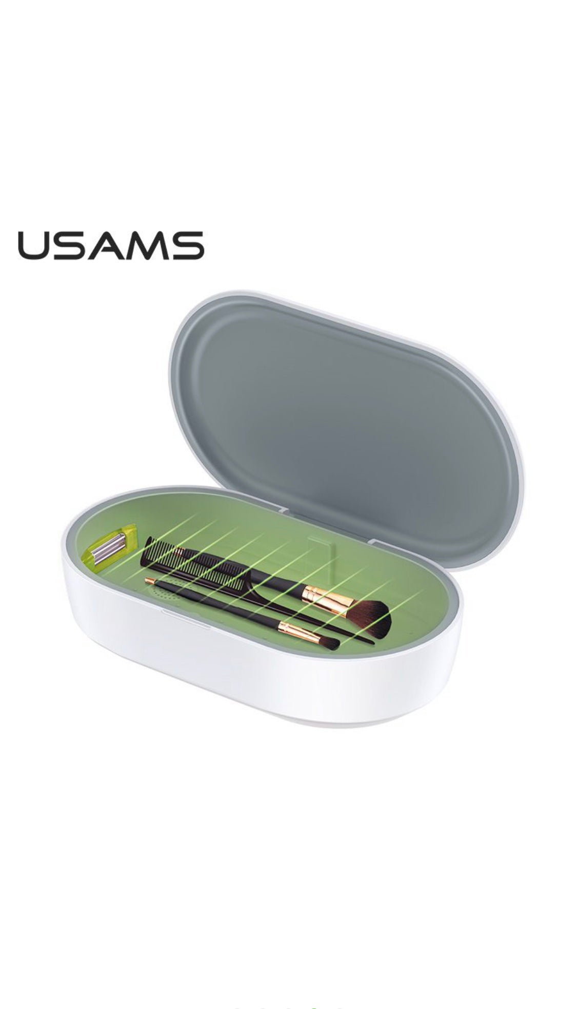 USAMS UV Light Sterilizer Disinfection Box With Wireless Charger