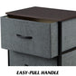 Maisonware Nightstand with 2 Fabric Drawers