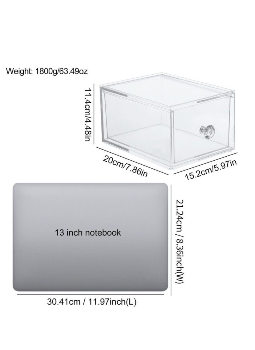 Styleberry Acrylic Stackable Cosmetic Organiser Drawers - Sold by Unit