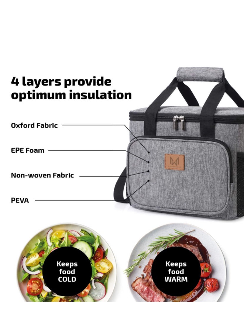 Maisonware 15L Insulated Lunch Box and Cooler Bag