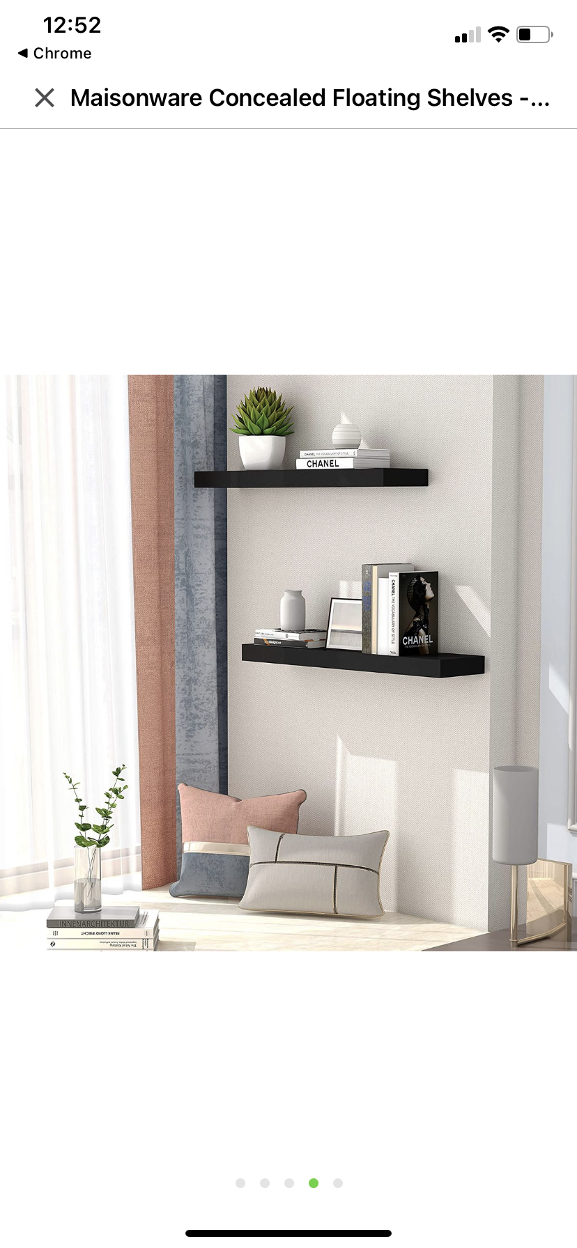 Maisonware Concealed Floating Shelves - Set of 2